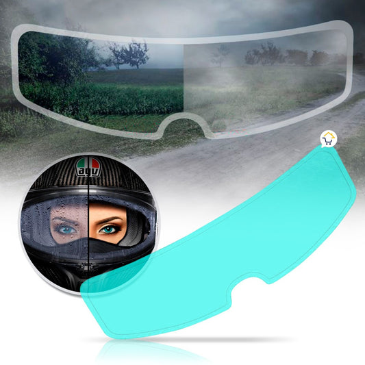 PELÍCULA ANTIEMPAÑANTE Y ANTILLUVIA PARA CASCO DE MOTO